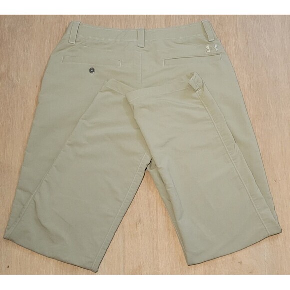 Under Armour Loose Men's UA Match Play Golf Pants Size 32x32 Beige - Picture 3 of 14
